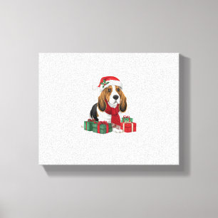 Impressão Em Tela Cachorro Cachorro Cachorro Cachorro Cachorro Noel