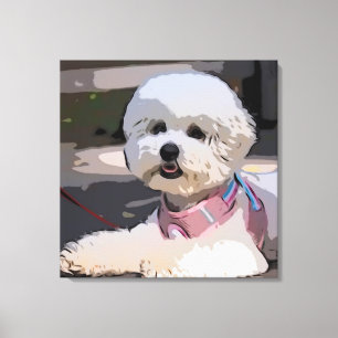 Impressão Em Tela Cachorro de estimação, pãozinho, caminhada