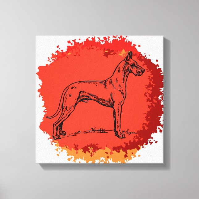 Impressão Em Tela Cachorro Grande (Frente)