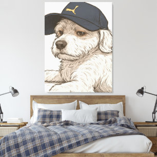 Impressão Em Tela Cachorro máx.