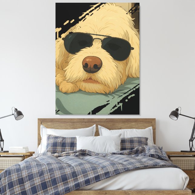 Impressão Em Tela Cachorro máx. (Insitu(Quarto))