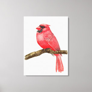 Impressão Em Tela Cadeado de aves cardinhas