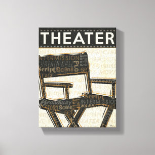 Impressão Em Tela Cadeira do filme do vintage