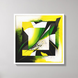 Impressão Em Tela Cadre art abstrait