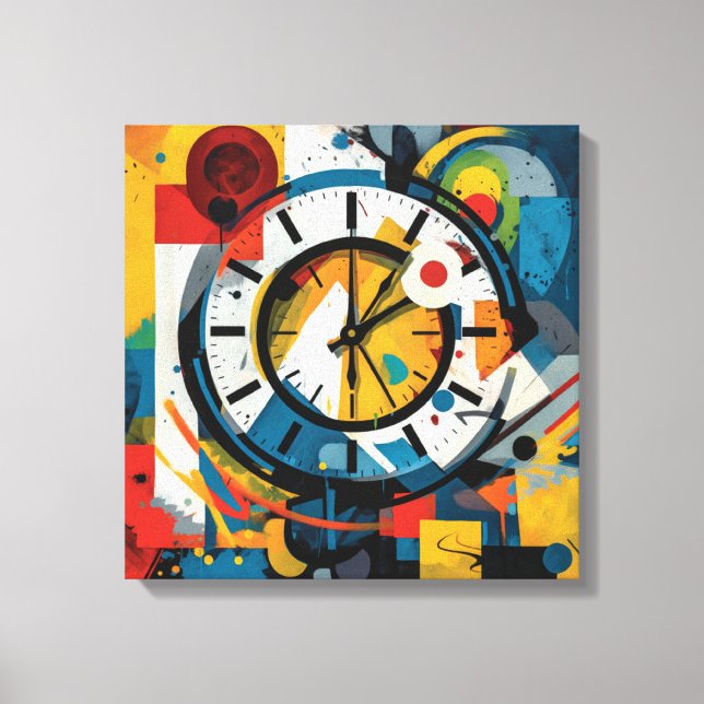 Impressão Em Tela Cadre art abstrait (Frente)