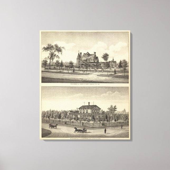 Impressão Em Tela Cady e Kilpatrick, Nebraska (Frente)