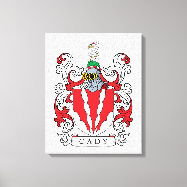 Impressão Em Tela Cady Family Crest (Frente)