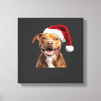 Impressão Em Tela Cães Felizes no Natal Camiseta Clássica de Cães En