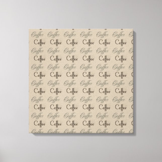 Impressão Em Tela Café (Frente)