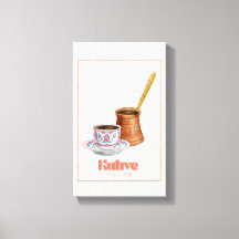 Café Café Turco Fortuna & Patrimônio Arte em Tela