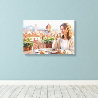 Impressão Em Tela Café da Manhã em Florença