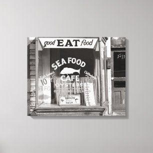 Impressão Em Tela Café de Frutos do Mar, 1937
