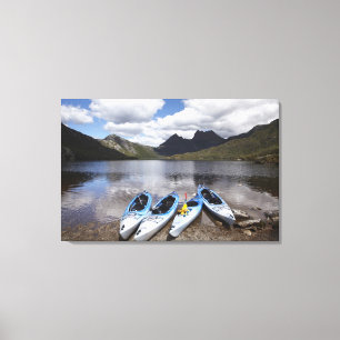 Impressão Em Tela Caiaques, Cradle Mountain e Dove Lake, Cradle