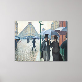 Impressão Em Tela Caillebotte Paris Street Rainy Day Painting