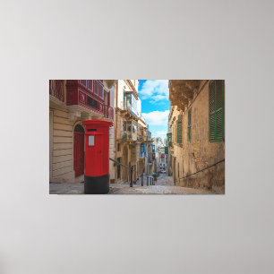 Impressão Em Tela Caixa de correio de Red Vintage em Malta