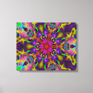 Impressão Em Tela Caleidoscópio Apofílise Arte Fractal - II