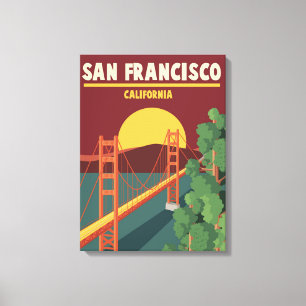 Impressão Em Tela Califórnia   San Francisco