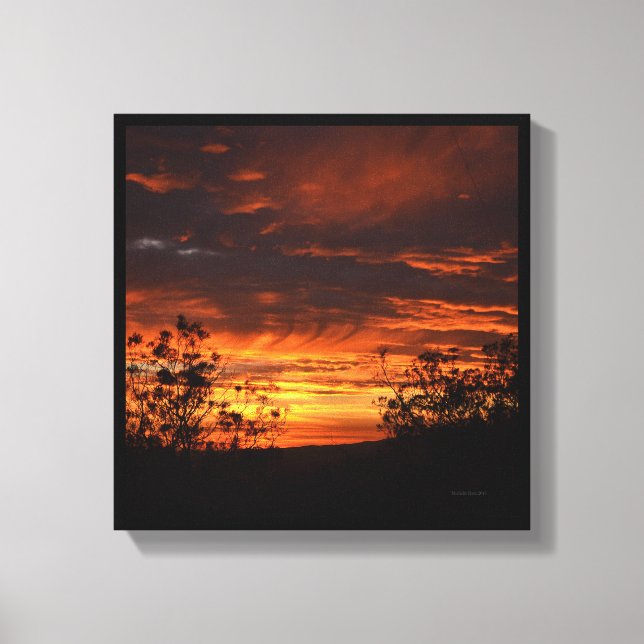 Impressão Em Tela Califórnia Sunset (Frente)