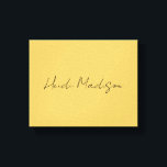 Impressão Em Tela Caligrafia simples e elegante de cores Douradas mo<br><div class="desc">Tendy Retro Style Modelo Para Todas As Necessidades.</div>