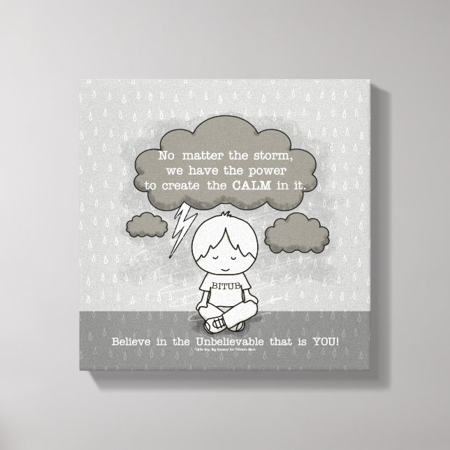 Impressão Em Tela Calma na Tempestade (Frente)