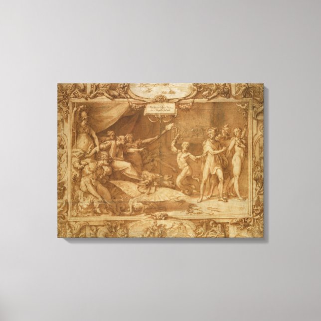 Impressão Em Tela Calmny of Apelles, 1572 (Frente)