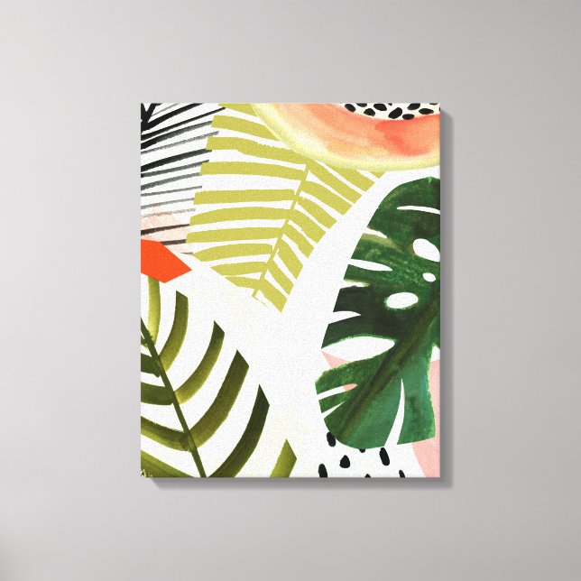Impressão Em Tela Calor Tropical de Jungle Beat (Frente)