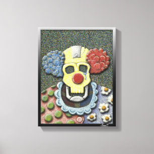 Impressão Em Tela Caloso o Pointillism/Gouache de grito da