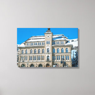 Impressão Em Tela Câmara Municipal em St Moritz, Suíça