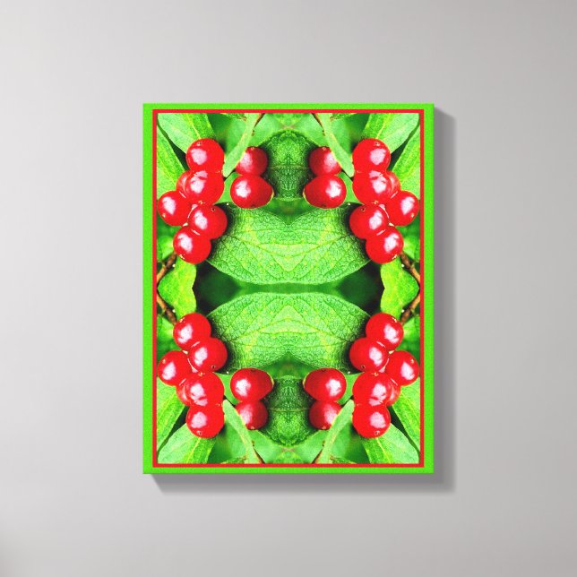 Impressão Em Tela Camarões vermelhos com gotas de chuva Abstrato Nat (Frente)