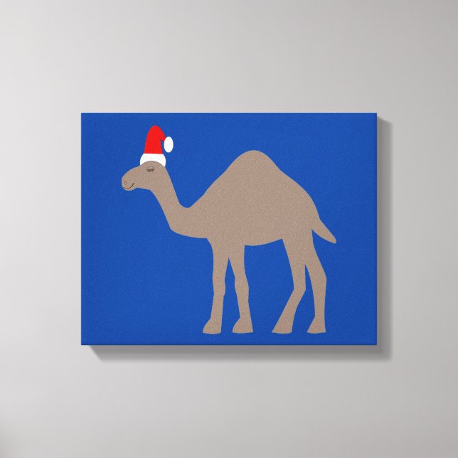Impressão Em Tela Camelo de Natal bonito (Frente)