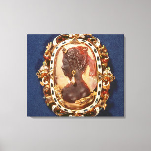 Impressão Em Tela Cameo com a cabeça do perfil