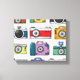 Impressão Em Tela Câmeras Vintage