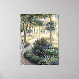 Impressão Em Tela Camille Monet no Jardim da Argentina