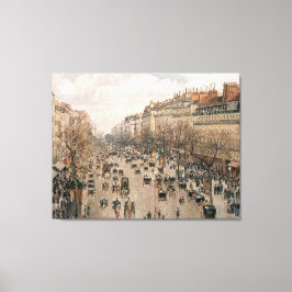 Impressão Em Tela Camille Pissarro Boulevard Montmartre a Paris
