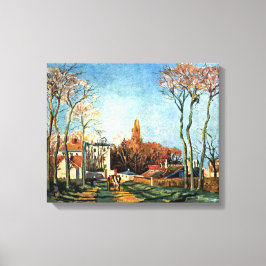 Impressão Em Tela Camille Pissarro Entrance para a aldeia de Voisin
