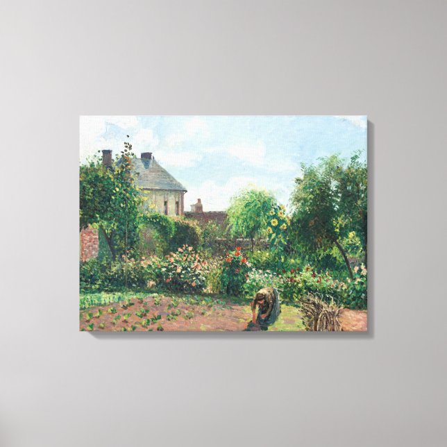 Impressão Em Tela Camille Pissarro O Jardim do Artista em Eragny (Frente)
