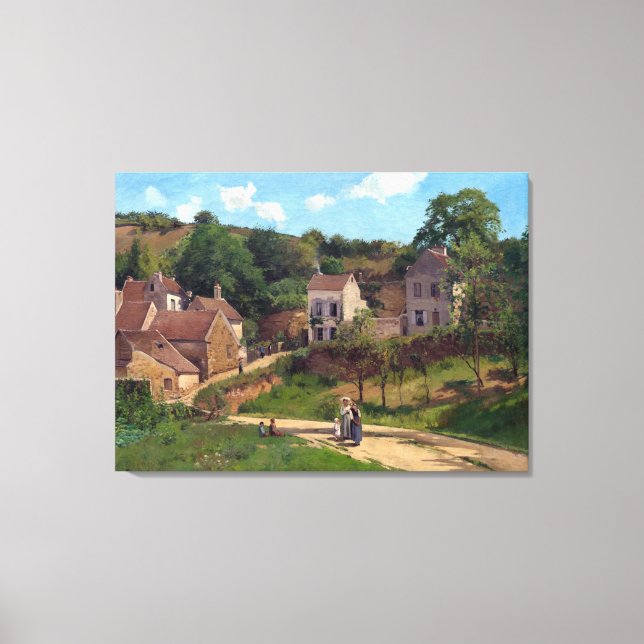 Impressão Em Tela Camille Pissarro O Patrimônio em Pontoise (Frente)