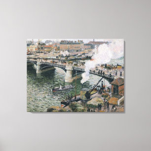 Impressão Em Tela Camille Pissarro Pont Boieldieu na Pintura de Roue
