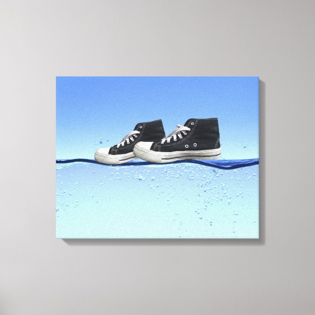 Impressão Em Tela Caminhando na Água (Frente)