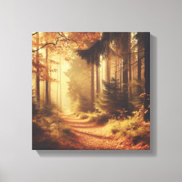Impressão Em Tela Caminho da Floresta Dourada – Arte em Tela de Natu