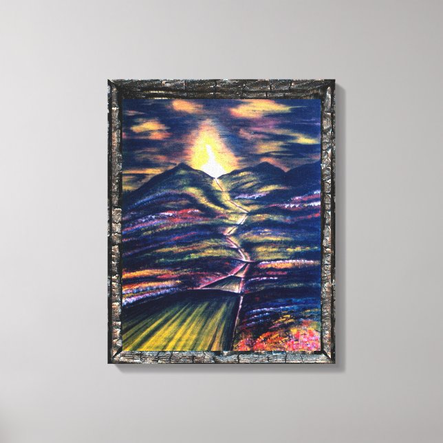 Impressão Em Tela Caminho da vida (Frente)