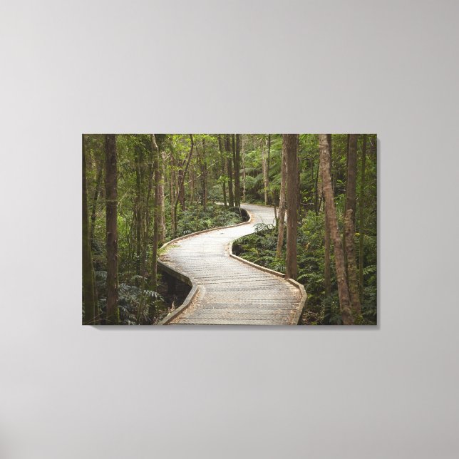 Impressão Em Tela Caminho de calçada para Nelson Falls, Franklin - G (Frente)