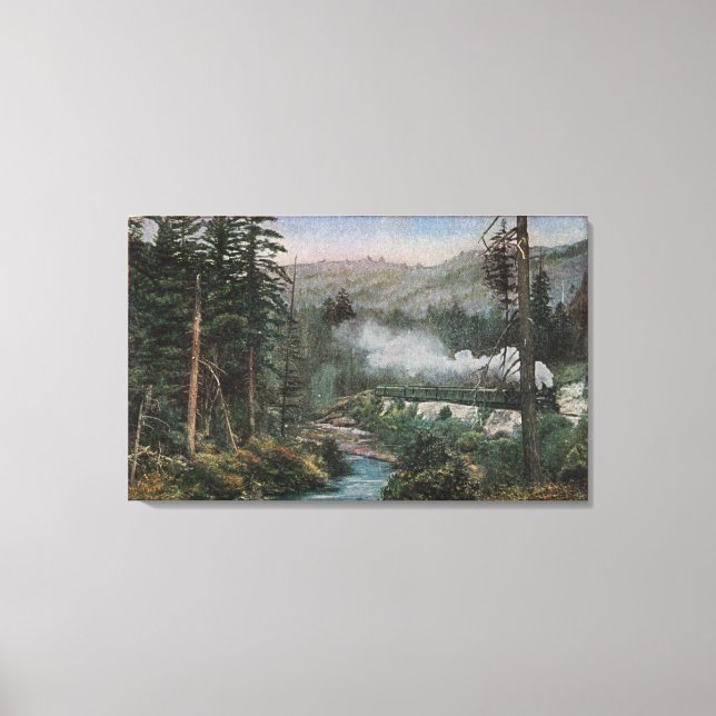 Impressão Em Tela Caminho de ferro do Pacífico Sul (Frente)