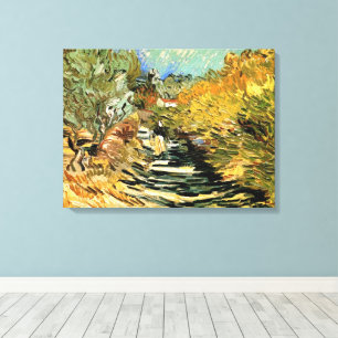 Impressão Em Tela Caminho de Vincent van Gogh em Saint-Remy, Figura