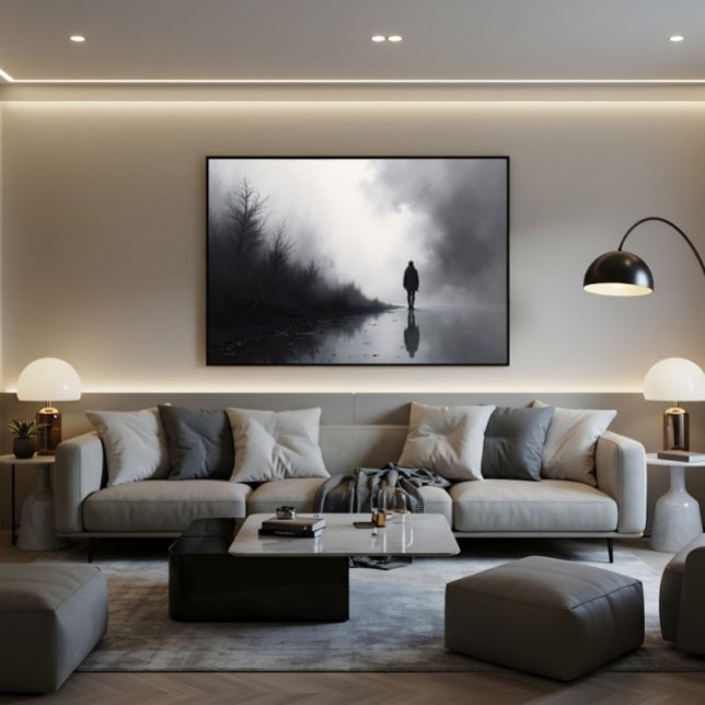 Impressão Em Tela Caminho entre Sombras (Criador carregado)