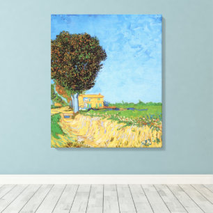 Impressão Em Tela Caminho perto de Arles por Vincent van Gogh