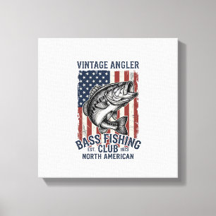 Impressão Em Tela Camisa de Design de Bandeira Americana de Pesca de