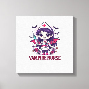 Impressão Em Tela Camisa de Enfermeira Vampira � Roupa de Halloween