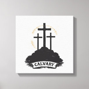 Impressão Em Tela Camisa de Fé com Gravação Vintage de Jesus do Mont