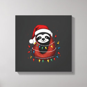 Impressão Em Tela Camisa de Natal para Presente de Amante de Preguiç